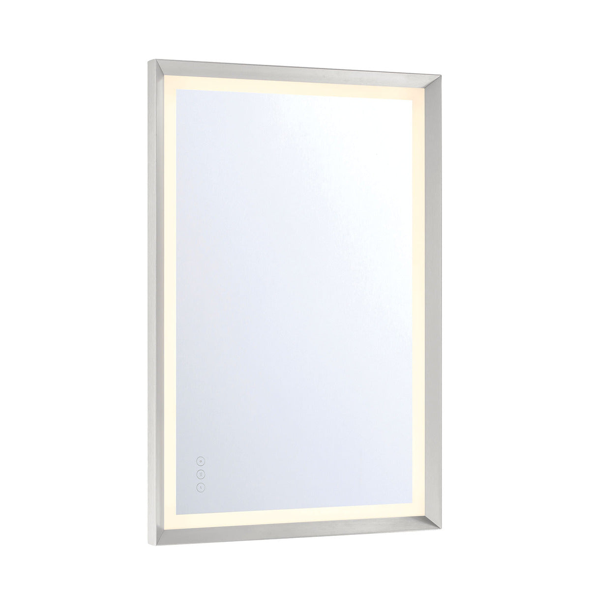 Eurofase Lighting Artell 36" 1-Light Integrated LED Brushed Silver Aluminum Frame Rectangle Dimmable Mirror