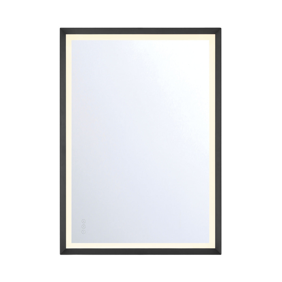 Eurofase Lighting Artell 42" 1-Light Integrated LED Brushed Black Aluminum Frame Rectangle Dimmable Mirror