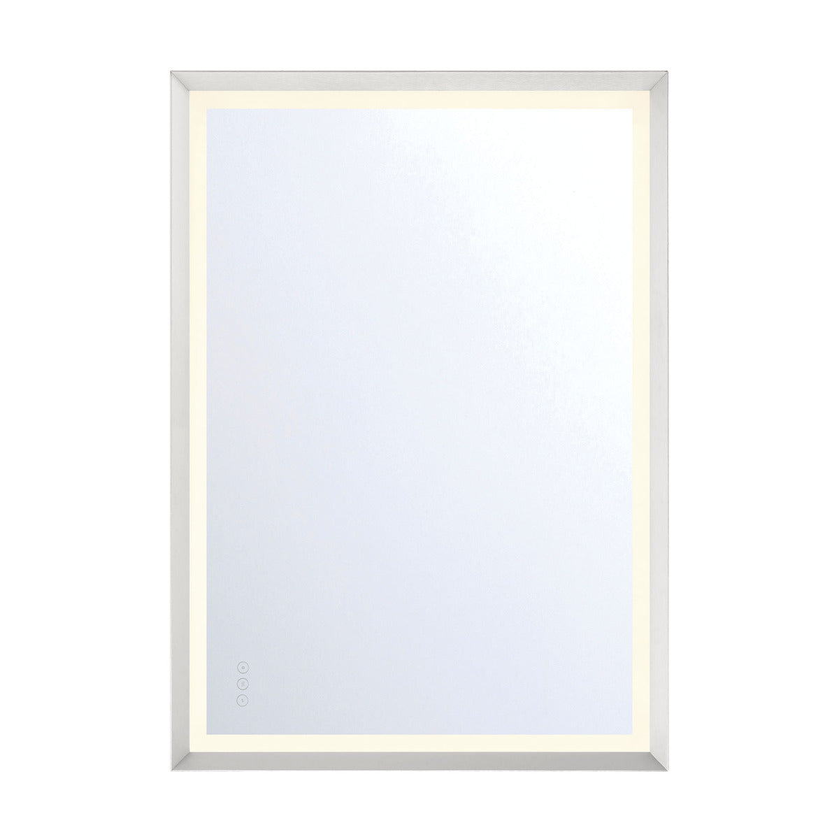 Eurofase Lighting Artell 42" 1-Light Integrated LED Brushed Silver Aluminum Frame Rectangle Dimmable Mirror