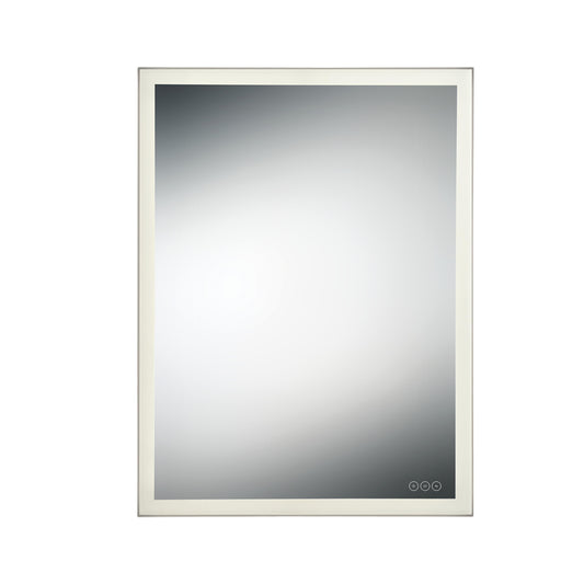 Eurofase Lighting Benji 32" Integrated LED Edge-Lit Anodized Silver Dimmable Rectangle Mirror
