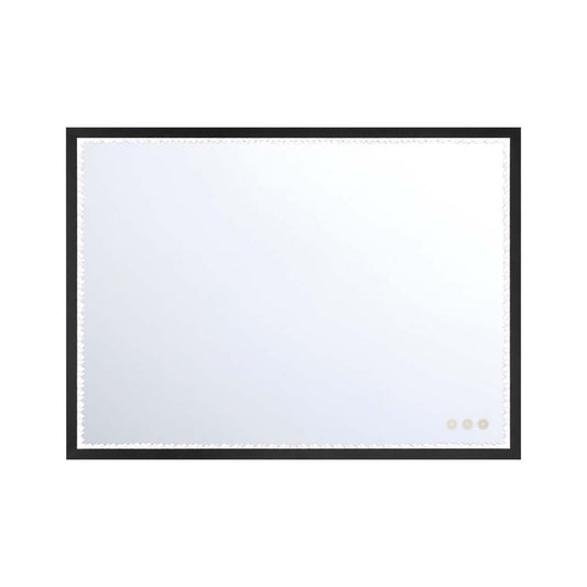 Eurofase Lighting Cerissa 30" Integrated LED Anodized Black Frame Dimmable Rectangle Mirror