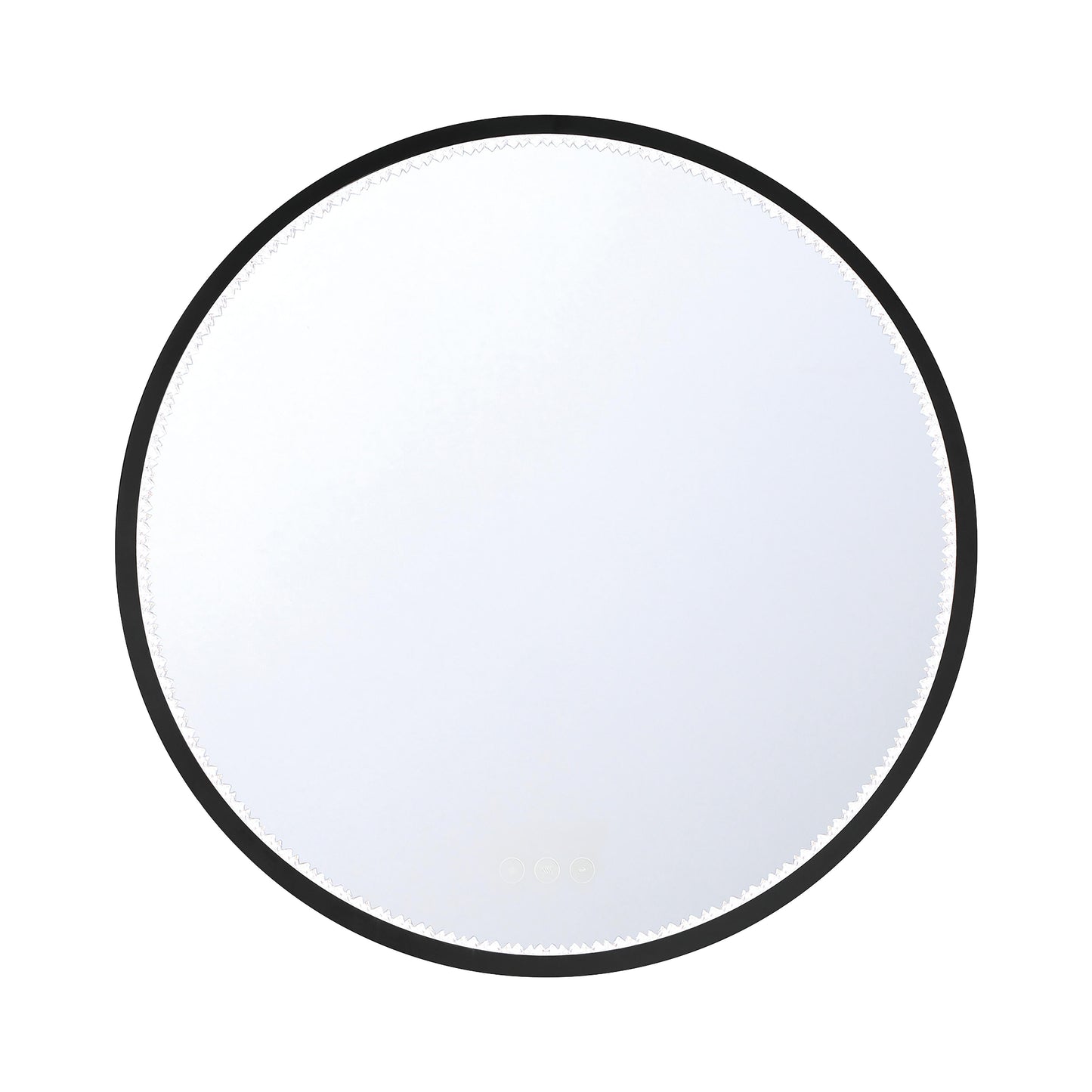 Eurofase Lighting Cerissa 30" Integrated LED Anodized Black Frame Dimmable Round Mirror