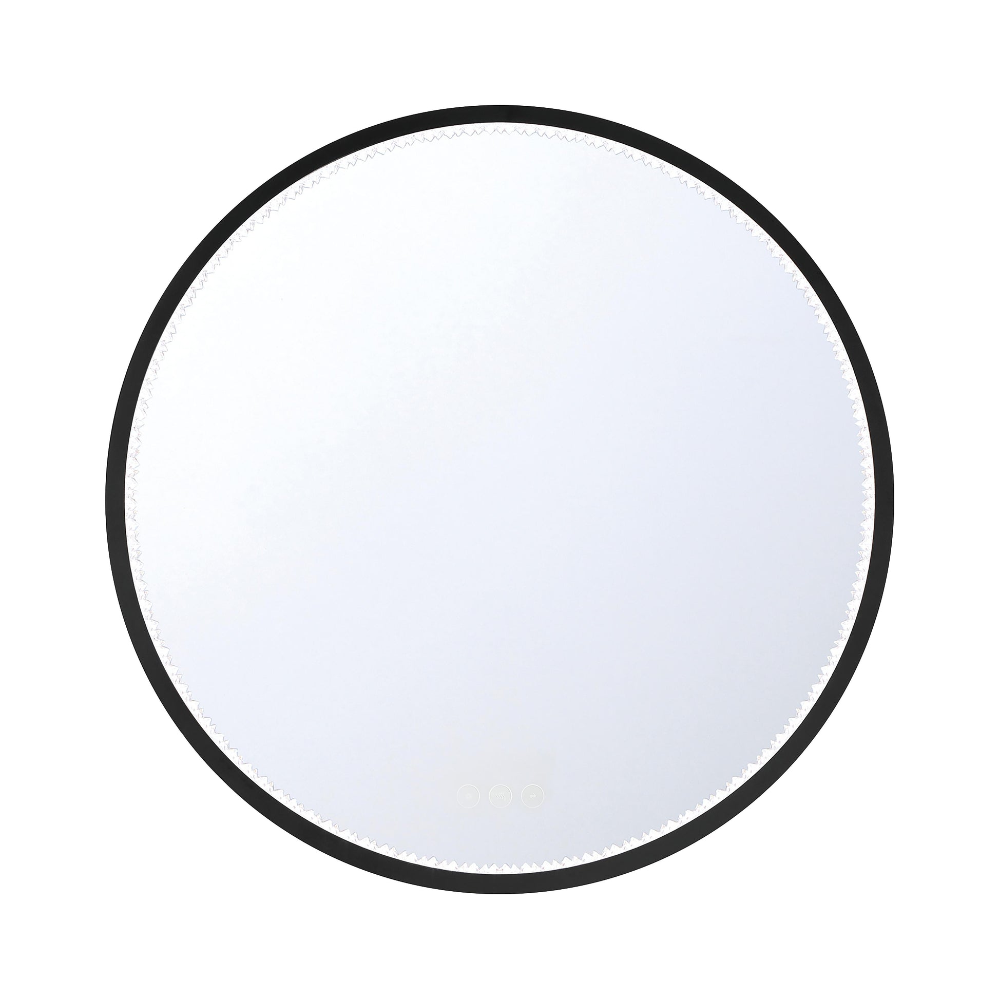 Eurofase Lighting Cerissa 30" Integrated LED Anodized Black Frame Dimmable Round Mirror