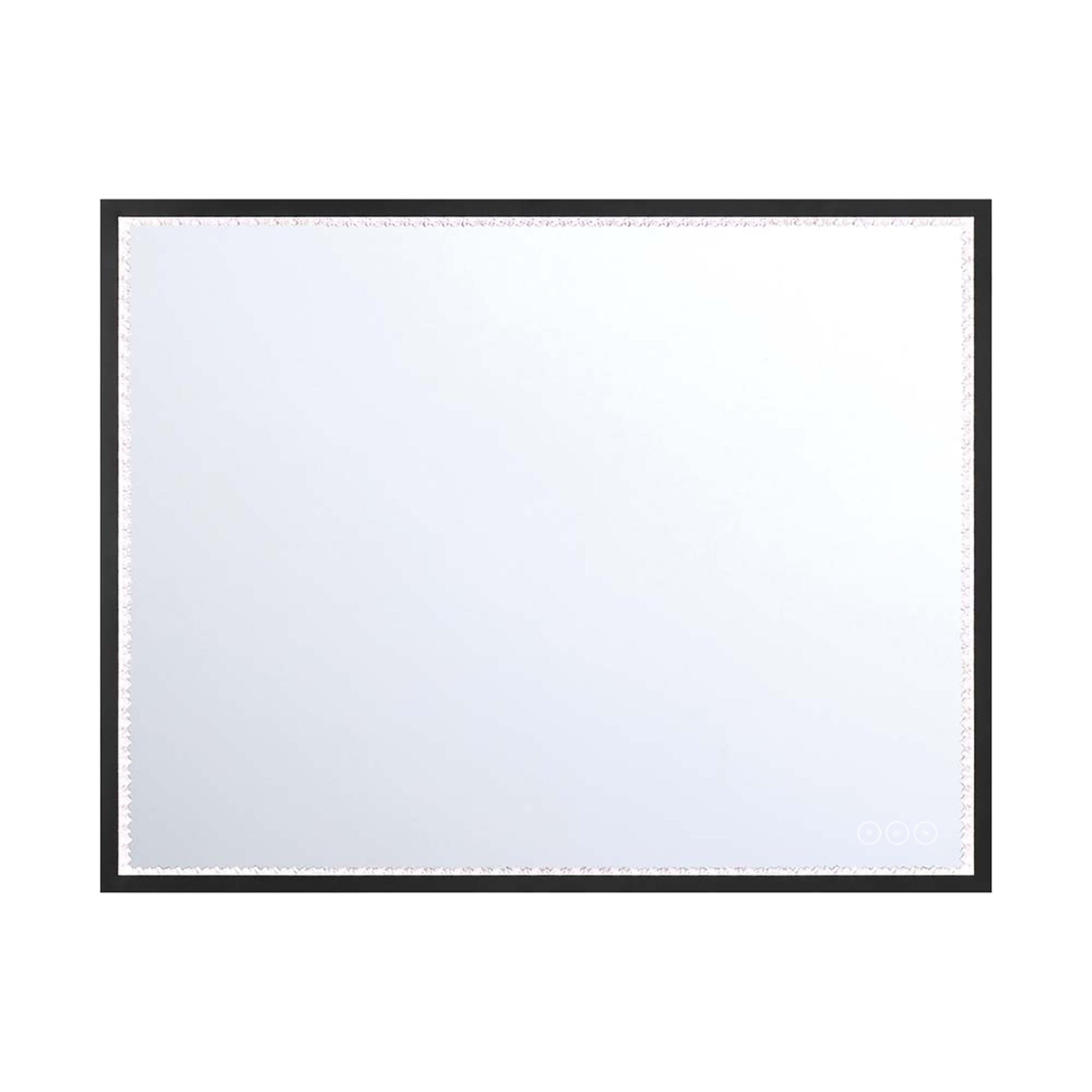 Eurofase Lighting Cerissa 36" Integrated LED Anodized Black Frame Dimmable Rectangle Mirror
