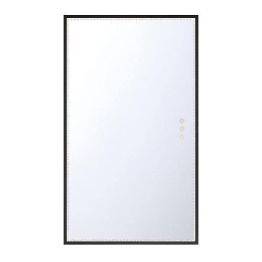 Eurofase Lighting Cerissa 54" Integrated LED Anodized Black Frame Dimmable Rectangle Mirror