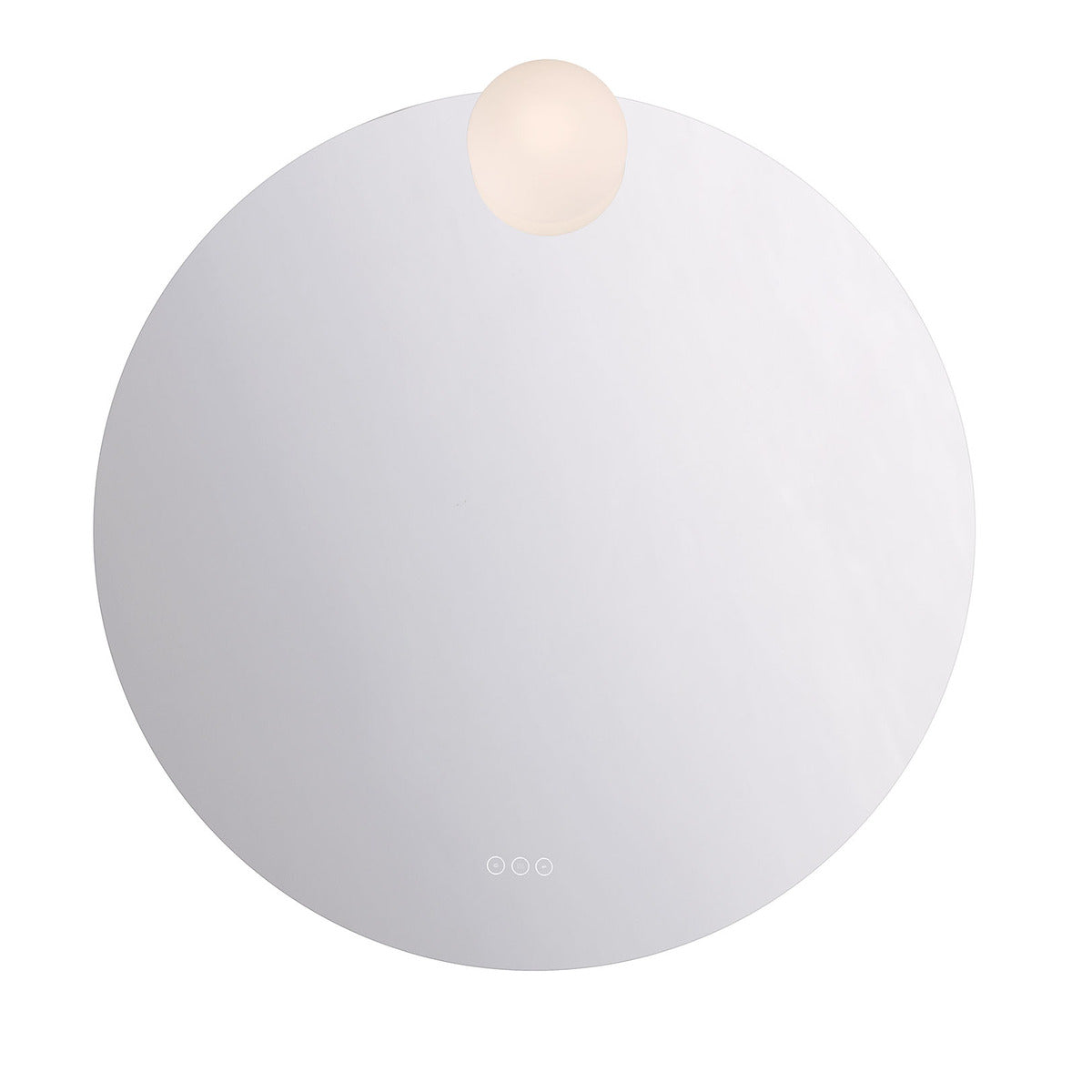 Eurofase Lighting Gia 37" 1-Light Integrated Opal Aluminum Frameless Round Dimmable Mirror