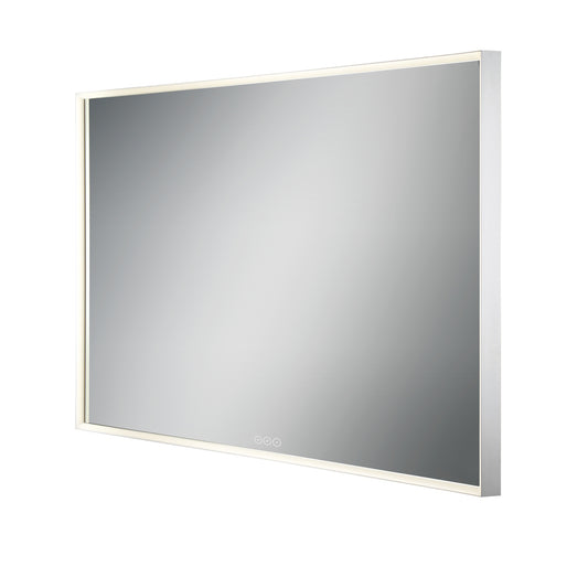 Eurofase Lighting Lumo 60" W x 32" H Edge-Lit Integrated LED Anodized Silver Frame Rectangular Mirror