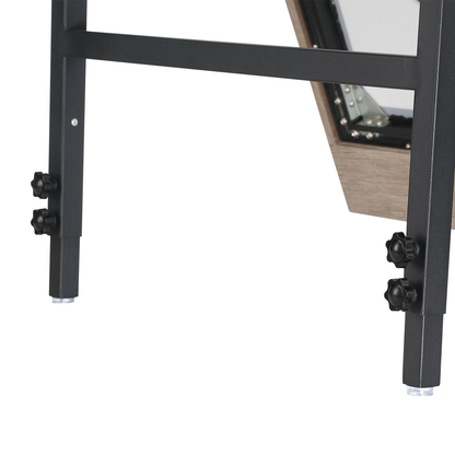 Eurofase Lighting Mogano 60" Integrated LED Dark Walnut Wood Acrylic Frame Rectangle Freestanding Dimmable Mirror