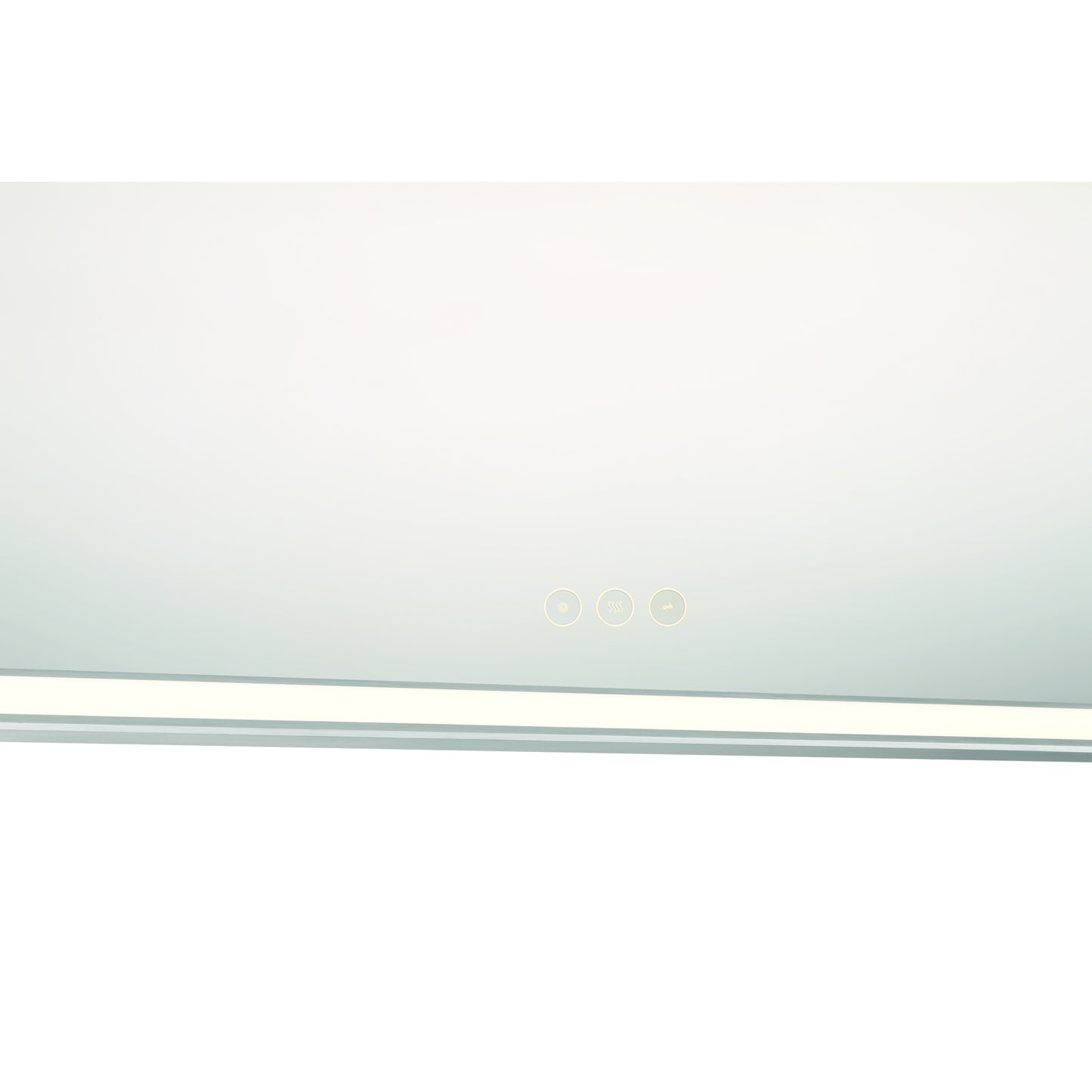 Eurofase Lighting Nixon 32" Integrated LED White Acrylic Anodized Silver Frame Square Mirror