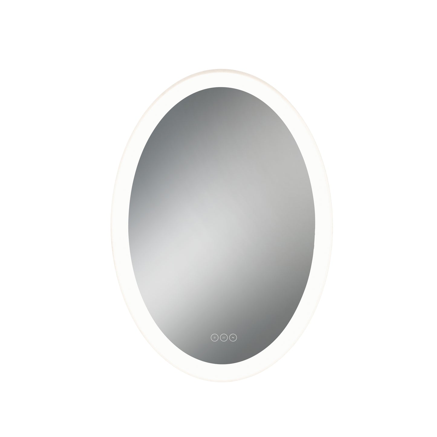 Eurofase Lighting Odessa 35" Integrated LED Edge-Lit Frosted Glass Oval Dimmable Mirror