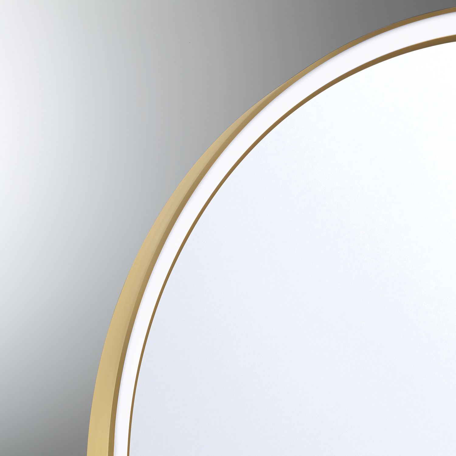 Eurofase Lighting Serin 36" Integrated LED Gold and Black Silicone Frame Dimmable Mirror