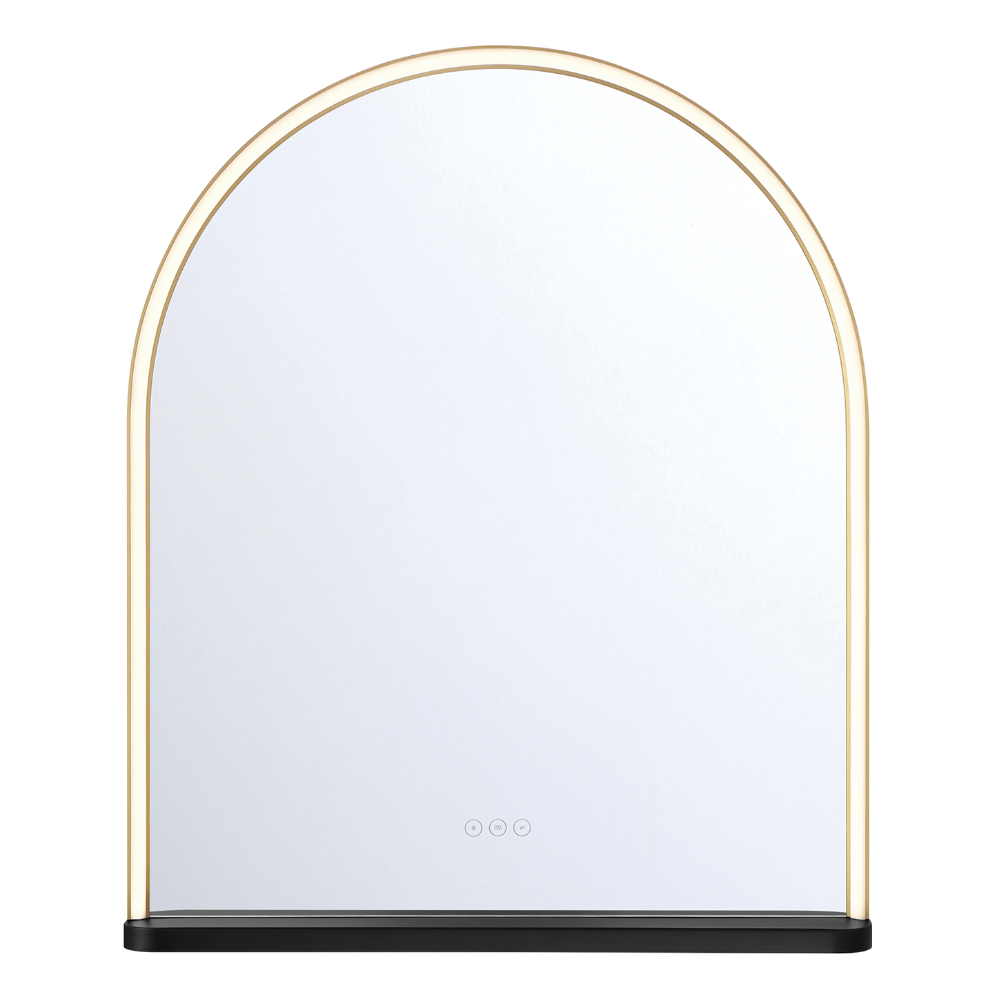Eurofase Lighting Serin 36" Integrated LED Gold and Black Silicone Frame Dimmable Mirror