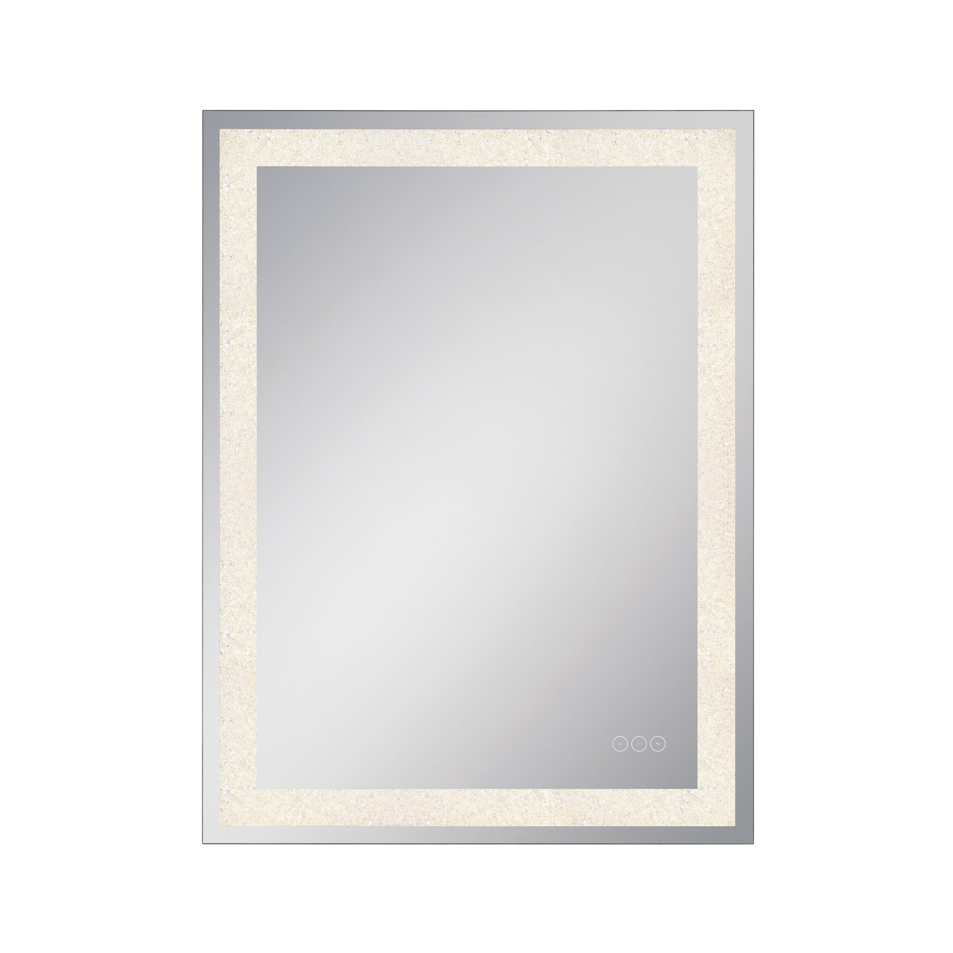 Eurofase Lighting Silvana 32" Integrated LED Back-Lit Crystal Glass Frame Rectangle Dimmable Mirror