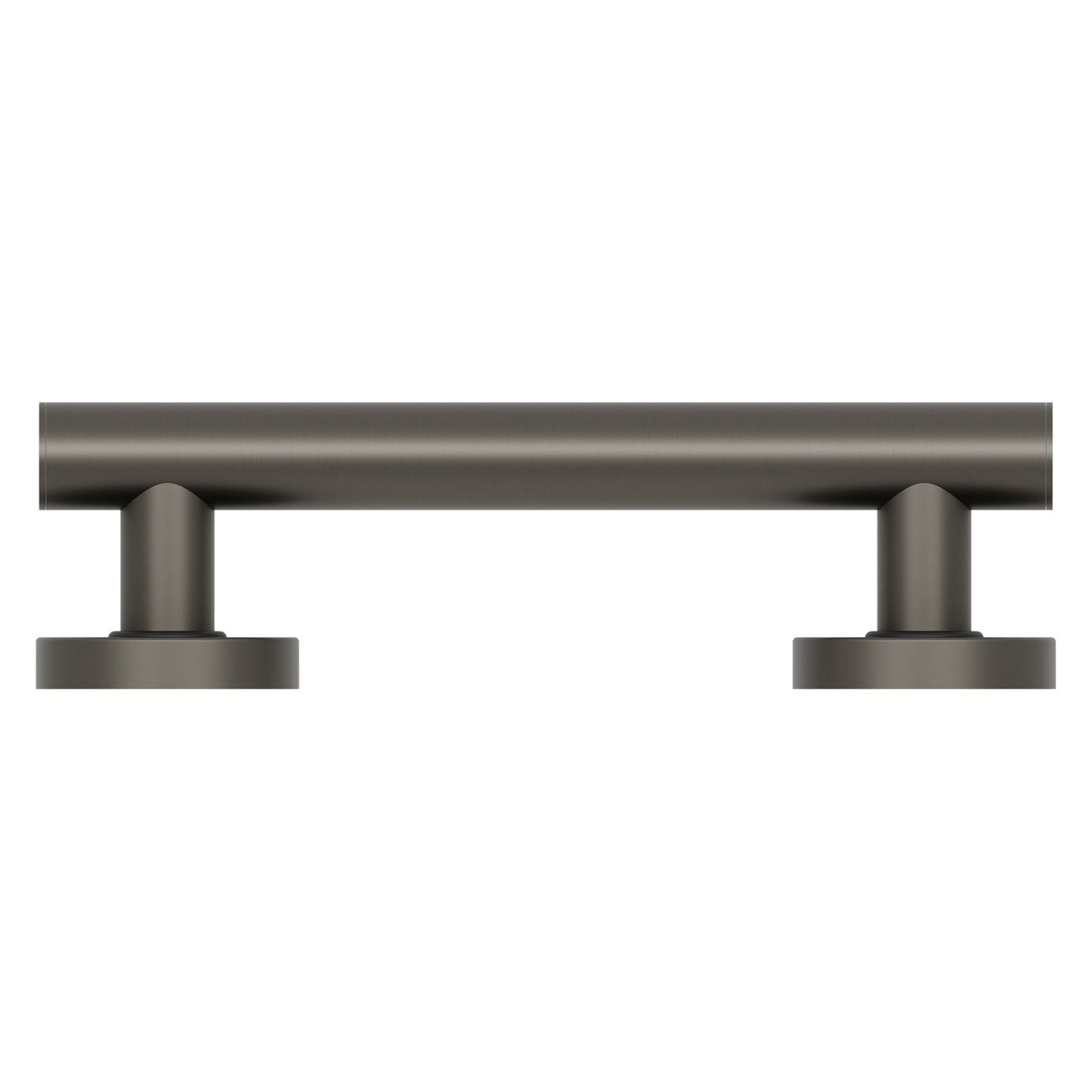 Evekare 12" Stainless Steel Concealed Mount Grab Bar With Integrated Toilet Roll Holder in Gunmetal