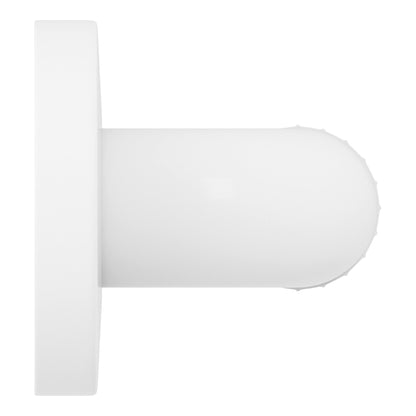Evekare 12" White ABS Plastic Grab Bar With Ridged Center Surface
