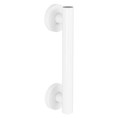Evekare 12" x 1.25" Stainless Steel Concealed Mount Grab Bar With Integrated LED Night Light in White