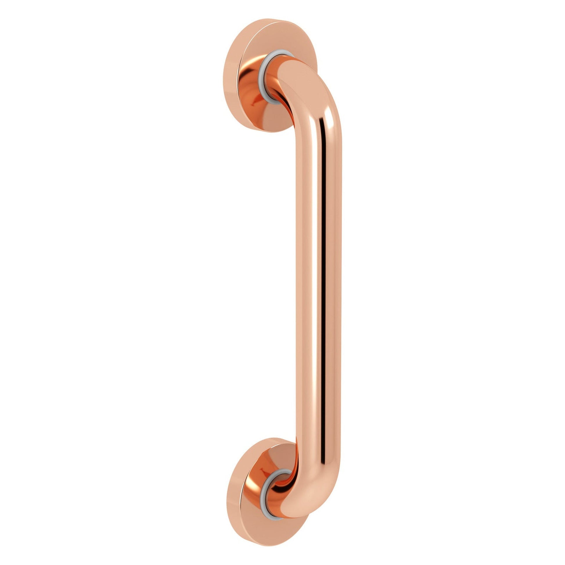 Evekare 12" x 1.25" Stainless Steel Concealed Mount Grab Bar in Rose Gold