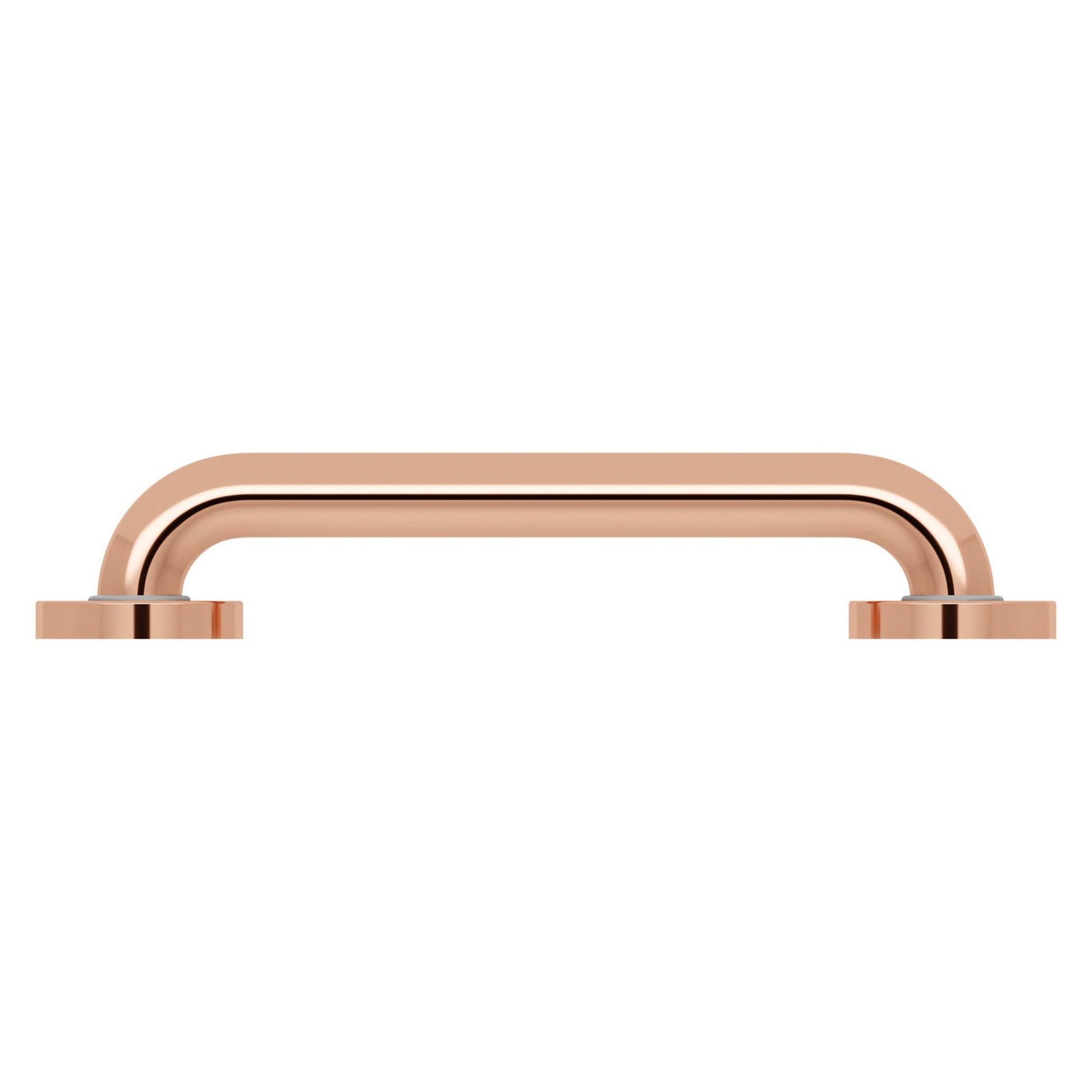 Evekare 12" x 1.25" Stainless Steel Concealed Mount Grab Bar in Rose Gold