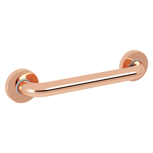 Evekare 12" x 1.25" Stainless Steel Concealed Mount Grab Bar in Rose Gold