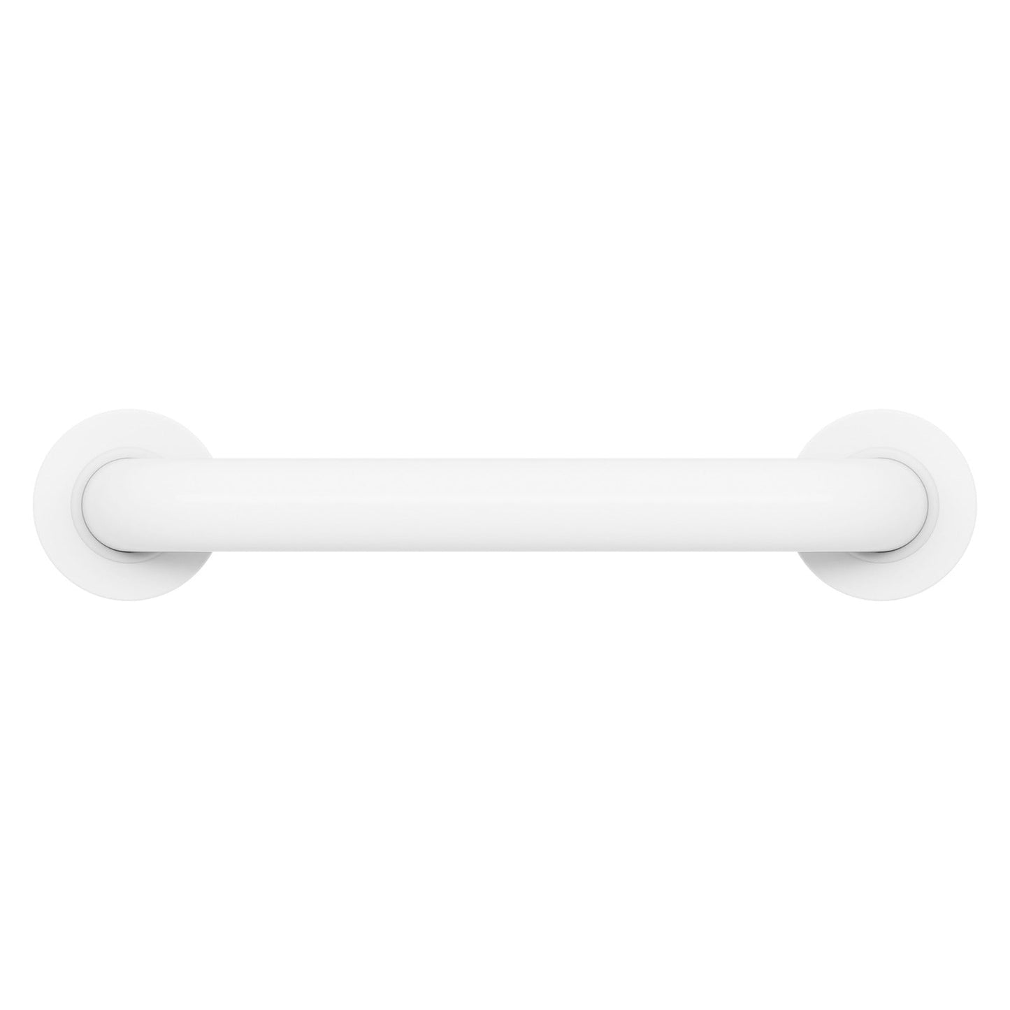 Evekare 12" x 1.5" Stainless Steel Concealed Mount Grab Bar in White