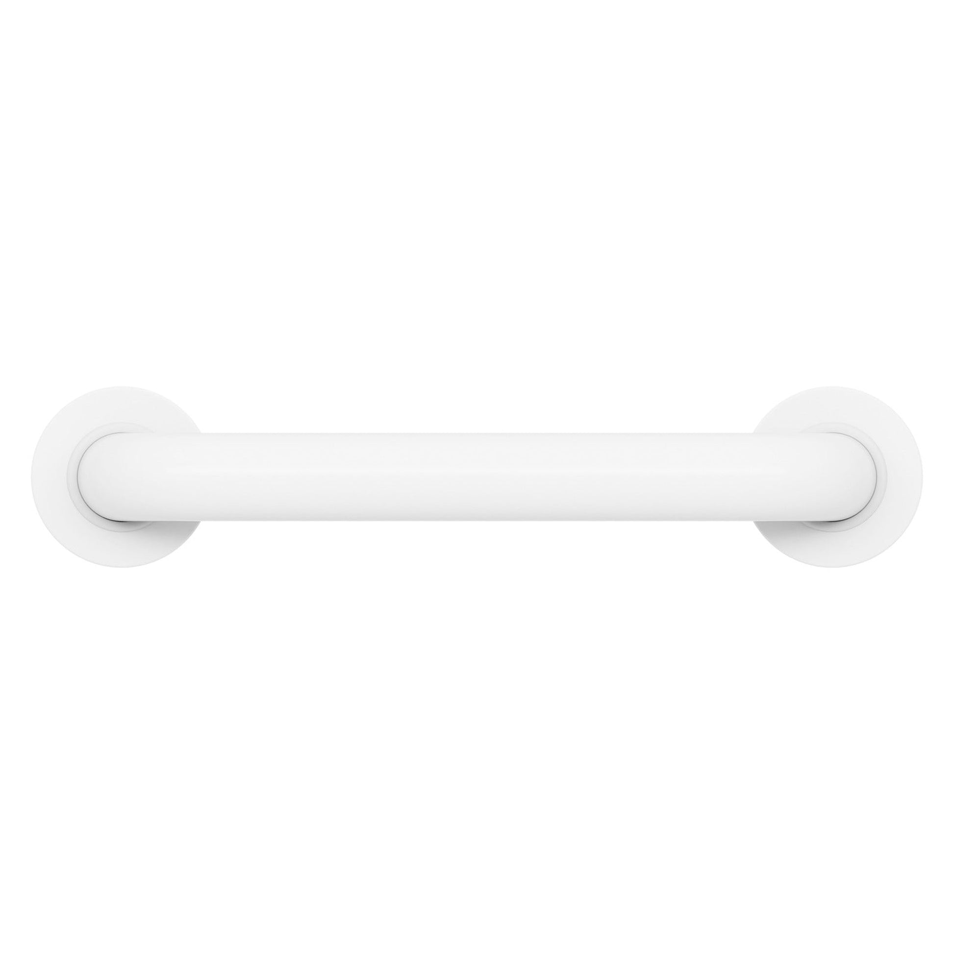 Evekare 12" x 1.5" Stainless Steel Concealed Mount Grab Bar in White