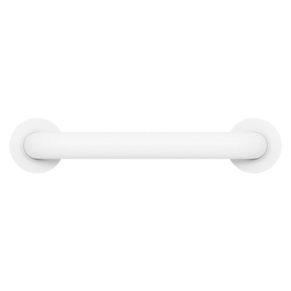 Evekare 12" x 1.5" Stainless Steel Concealed Mount Grab Bar in White