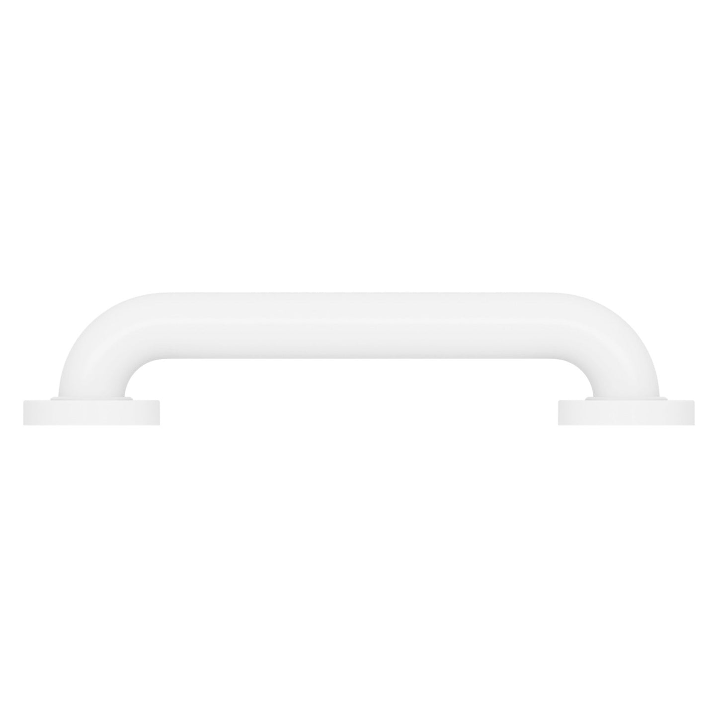 Evekare 12" x 1.5" Stainless Steel Concealed Mount Grab Bar in White