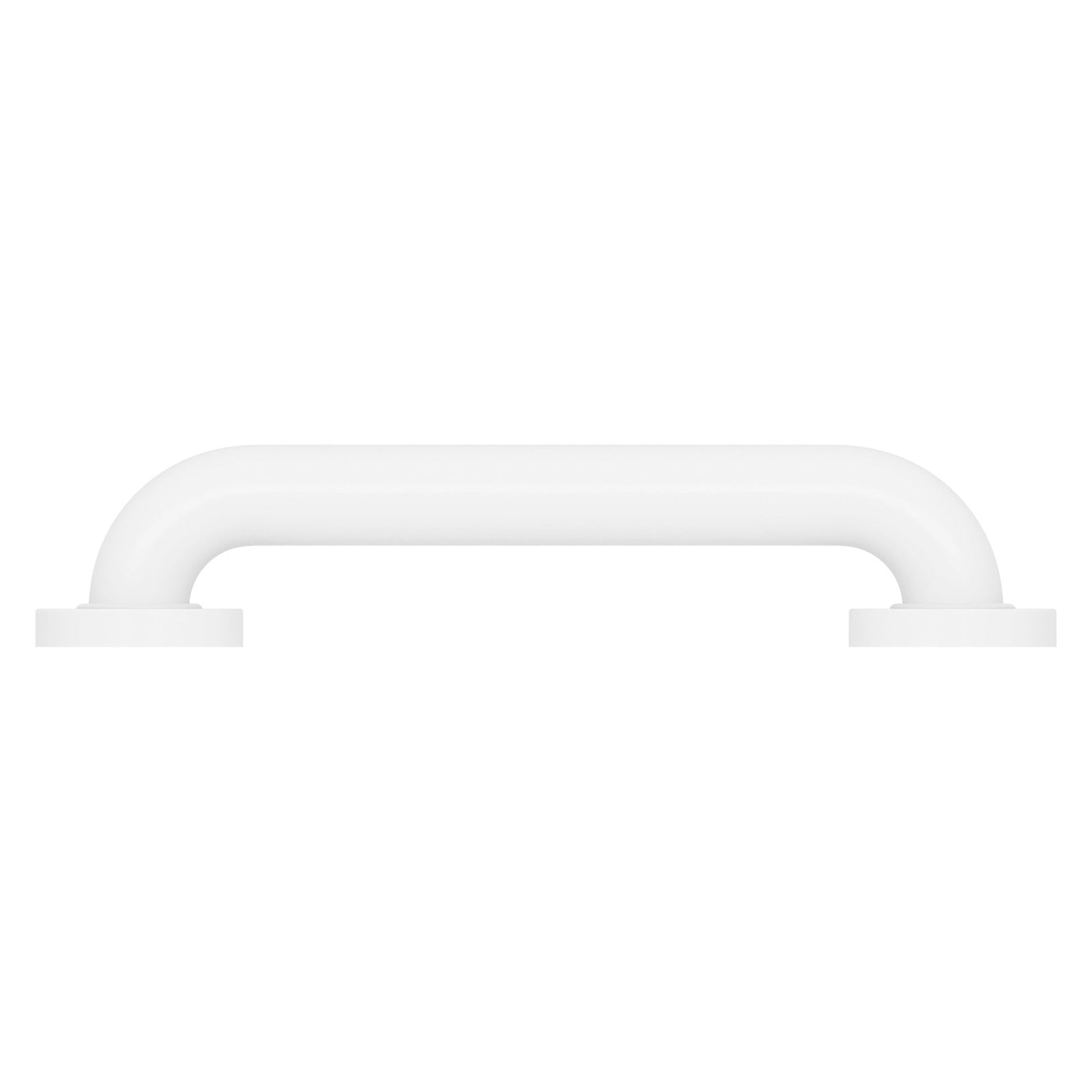 Evekare 12" x 1.5" Stainless Steel Concealed Mount Grab Bar in White