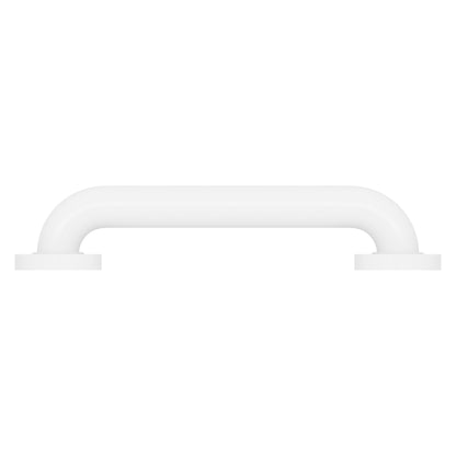 Evekare 12" x 1.5" Stainless Steel Concealed Mount Grab Bar in White