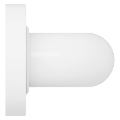 Evekare 12" x 1.5" Stainless Steel Concealed Mount Grab Bar in White