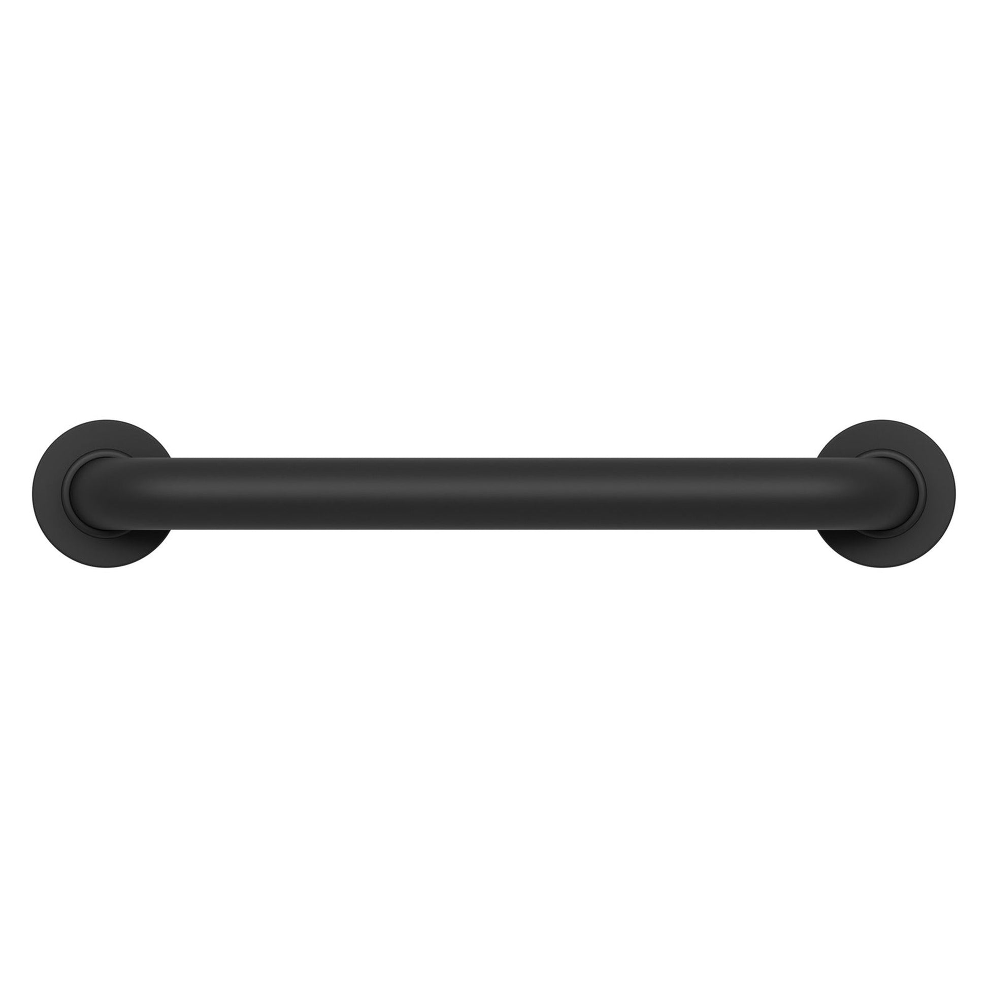 Evekare 16" x 1.5" Stainless Steel Concealed Mount Grab Bar With Comfort Grip Coating in Matte Black