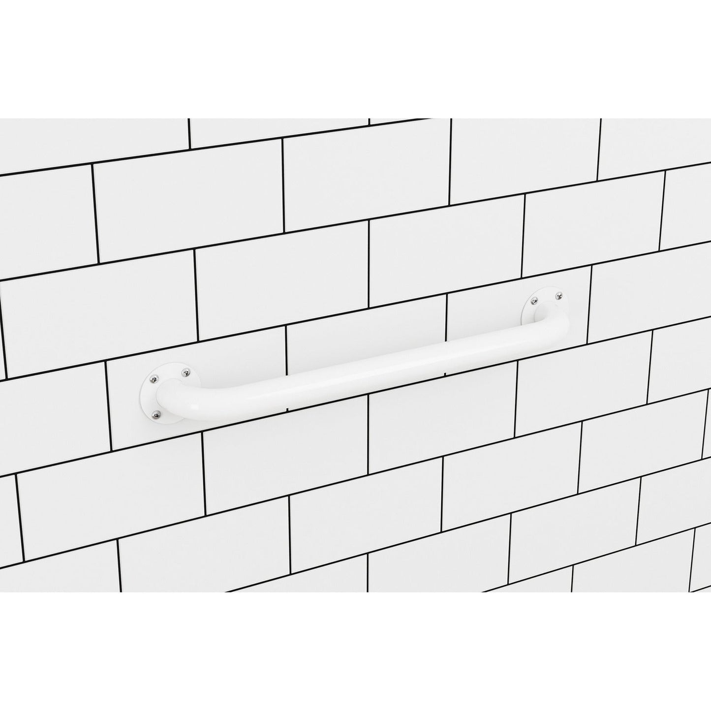 Evekare 18" White Exposed Mount Grab Bar