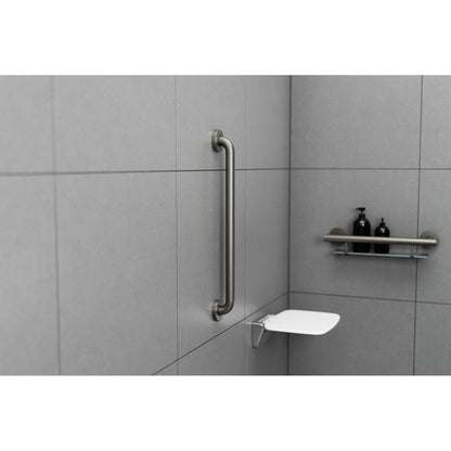 Evekare 24" x 1.25" Stainless Steel Concealed Mount Grab Bar in Gunmetal