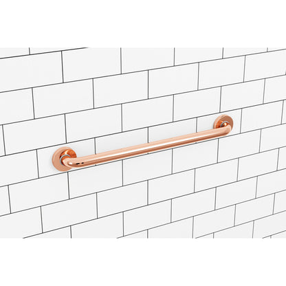 Evekare 24" x 1.25" Stainless Steel Concealed Mount Grab Bar in Rose Gold