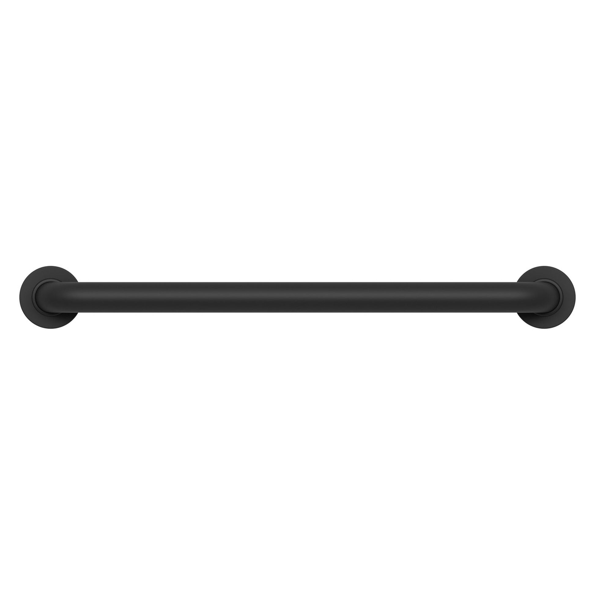 Evekare 24" x 1.5" Stainless Steel Concealed Mount Grab Bar With Comfort Grip Coating in Matte Black