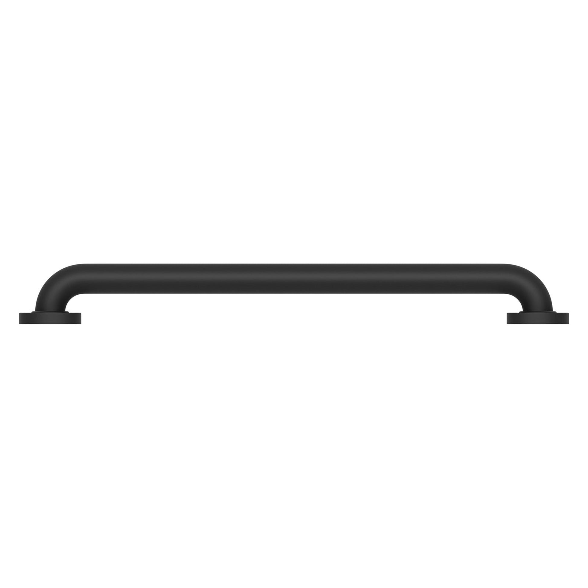 Evekare 24" x 1.5" Stainless Steel Concealed Mount Grab Bar With Comfort Grip Coating in Matte Black