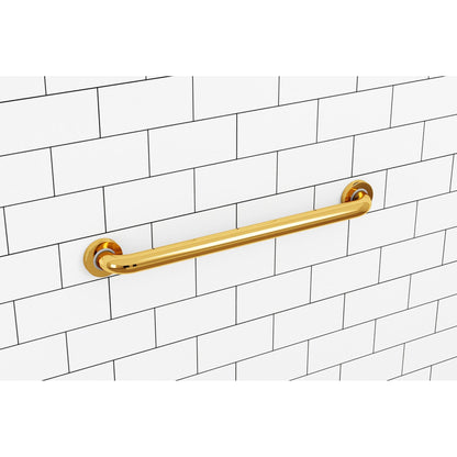 Evekare 24" x 1.5" Stainless Steel Concealed Mount Grab Bar in Gold
