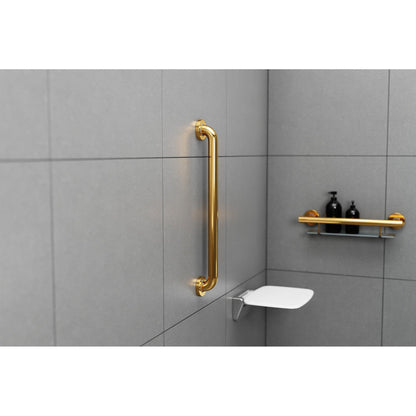Evekare 24" x 1.5" Stainless Steel Concealed Mount Grab Bar in Gold