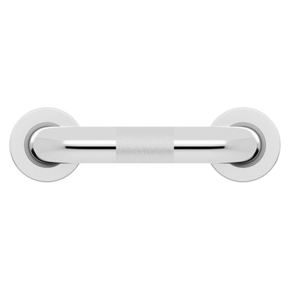 Evekare 8" x 1.5" Knurled Stainless Steel Concealed Mount Grab Bar