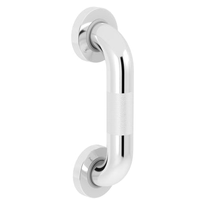 Evekare 8" x 1.5" Knurled Stainless Steel Concealed Mount Grab Bar