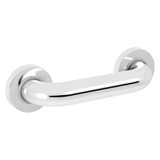 Evekare 8" x 1.5" Polished Stainless Steel Concealed Mount Grab Bar