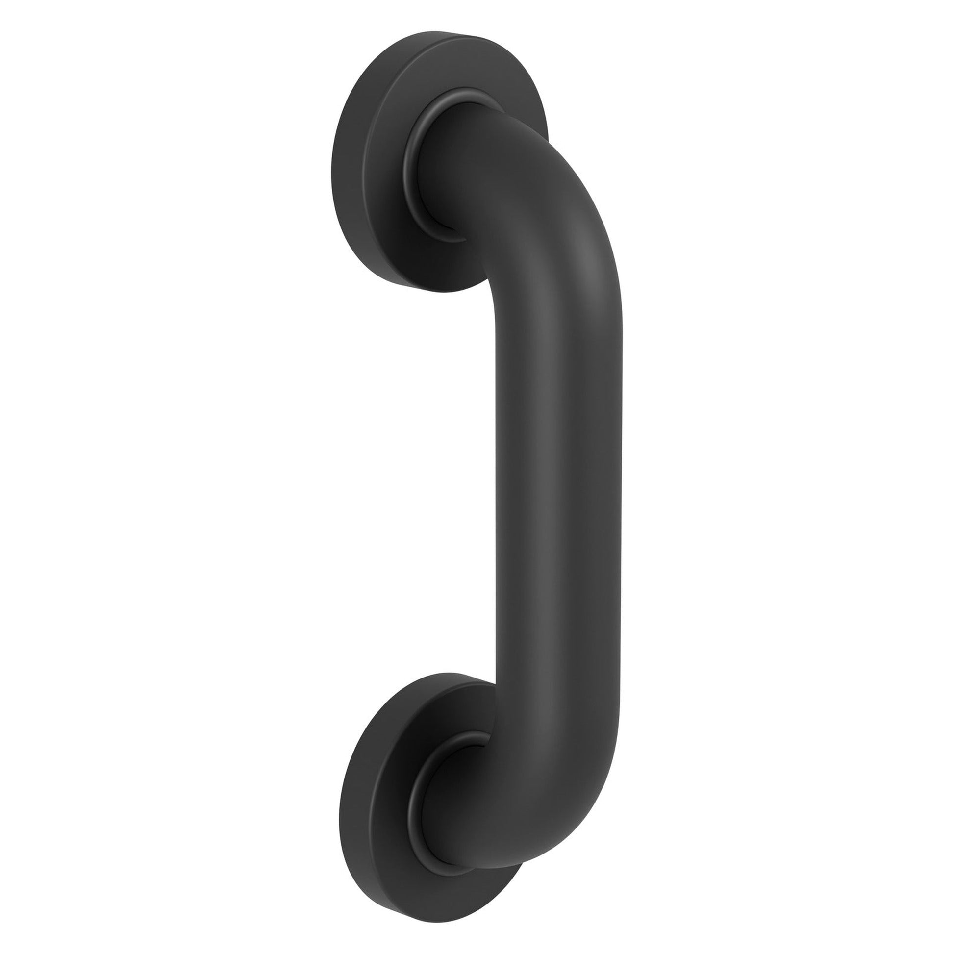 Evekare 8" x 1.5" Stainless Steel Concealed Mount Grab Bar in Matte Black