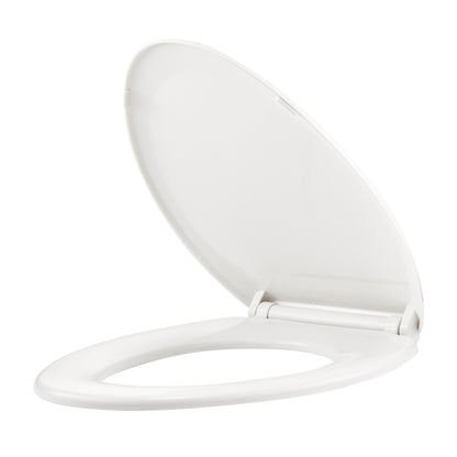 Evekare Night Glow Toilet Seat Soft Closing, Elongated with Blue Glow