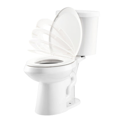 BLUE GLOW in the dark toilet seat incorp. antimicrobial coating, heavy  polymer