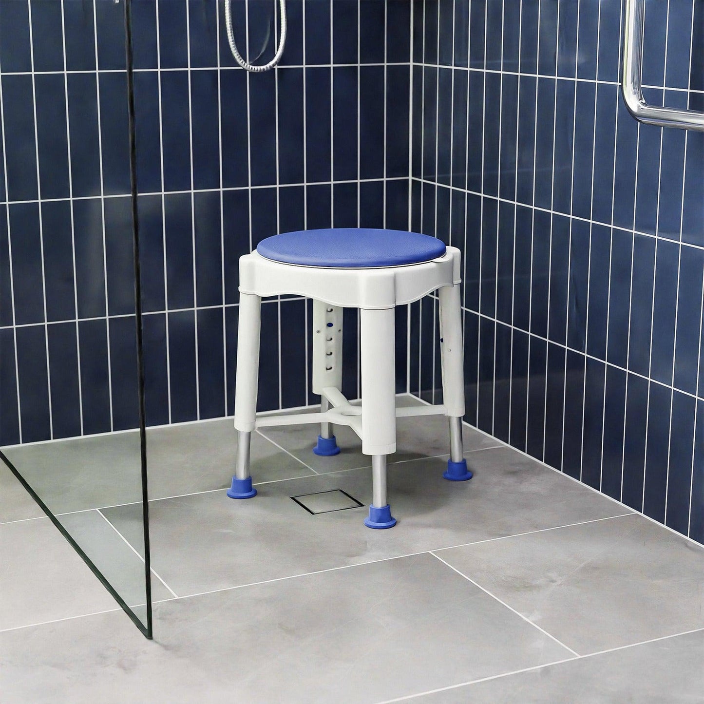 Evekare Rotating Bath Stool With Tray