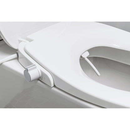 Evekare Water Powered Bidet Toilet Seat, Double Nozzle Spray