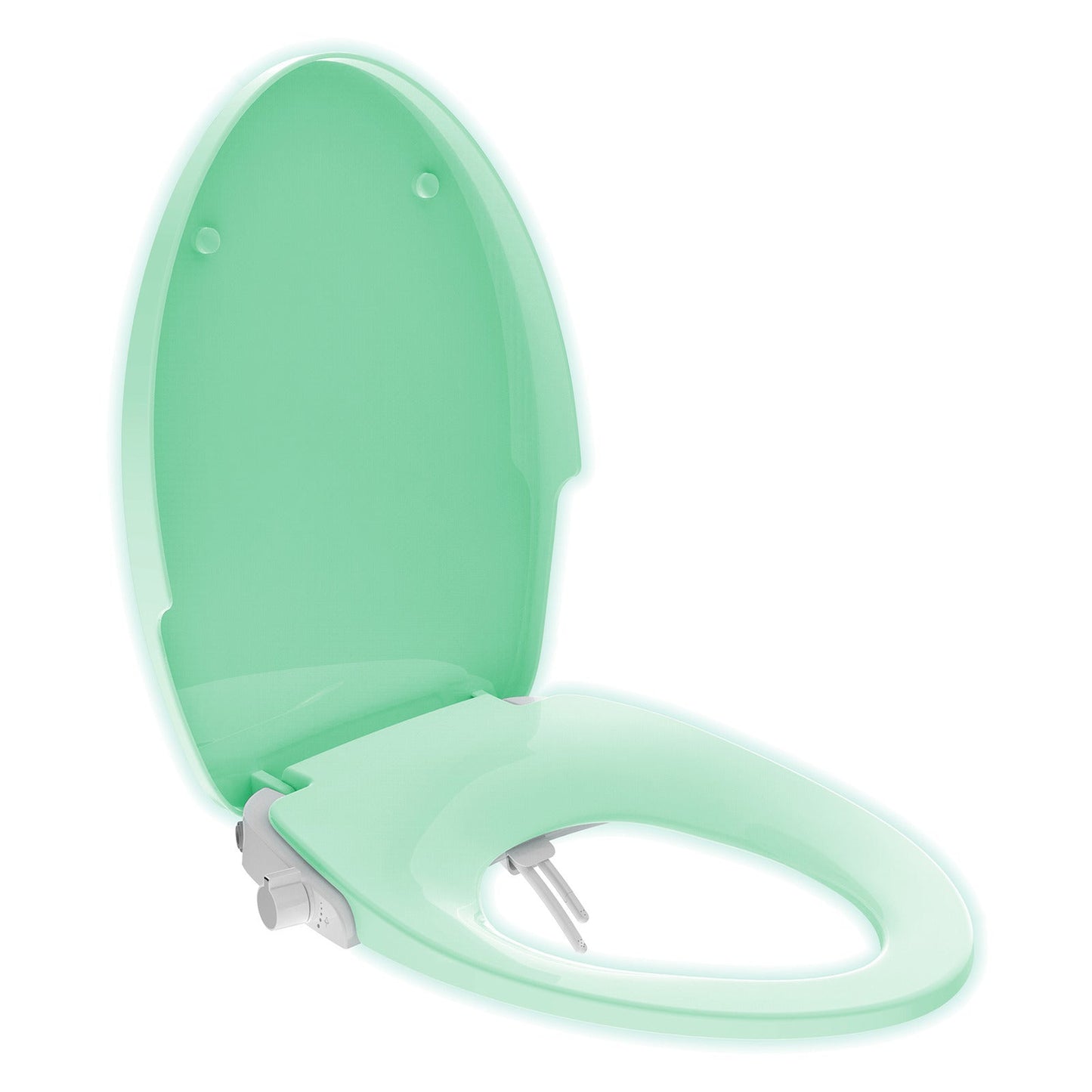 Evekare Water Powered Night-Glow Bidet Toilet Seat, Double Nozzle Spray