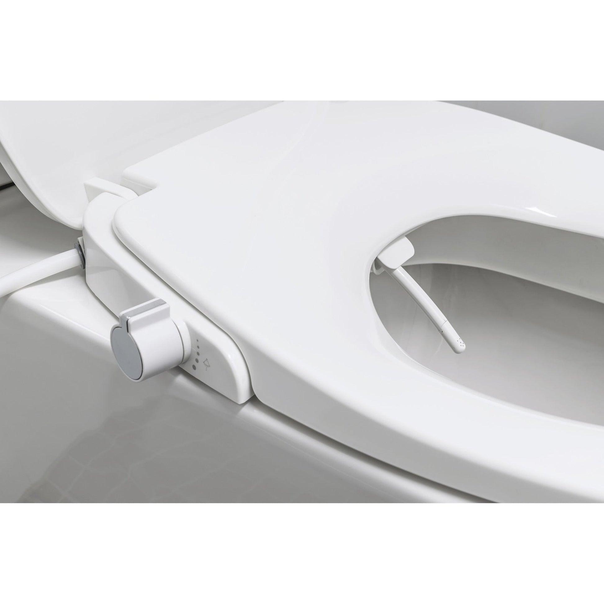 Evekare Water Powered Night-Glow Bidet Toilet Seat, Double Nozzle