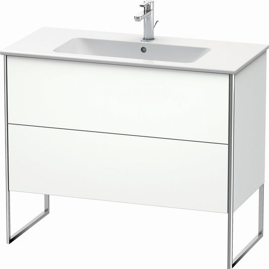 Duravit XSquare 40" White Matt Two Drawer Floorstanding Vanity Unit (XS444701818)
