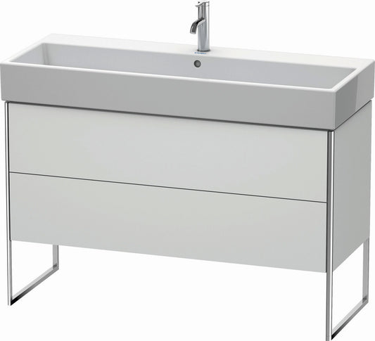 Duravit XSquare 47" White Satin Matt Two Drawer Floorstanding Vanity Unit (XS447703636)